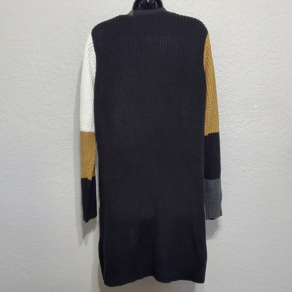Fortune & Ivy Women's Colorblock Open Front Cardigan Sweater Size Large - Picture 8 of 12